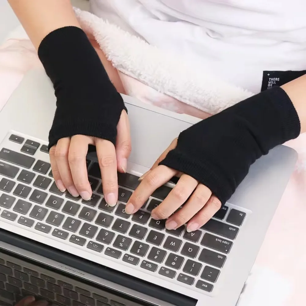 Vrouwen Korte Vingerloze Handschoenen Cosplay Want Unisex Morsmouw Arm Warmer Herenmode Warme Manchet Anime Handschoenen Cosplay Accessoire