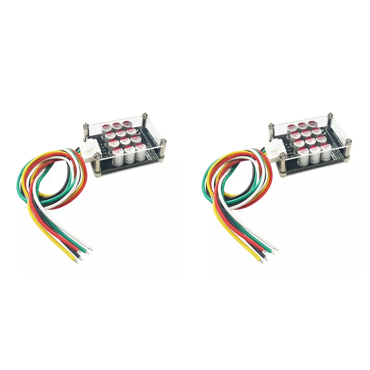 2X 4S 5A Cluster Equalizer Active Board Lithium Battery Lifepo4 Battery Equalizer Capacitor(with Case+Terminal Wire)