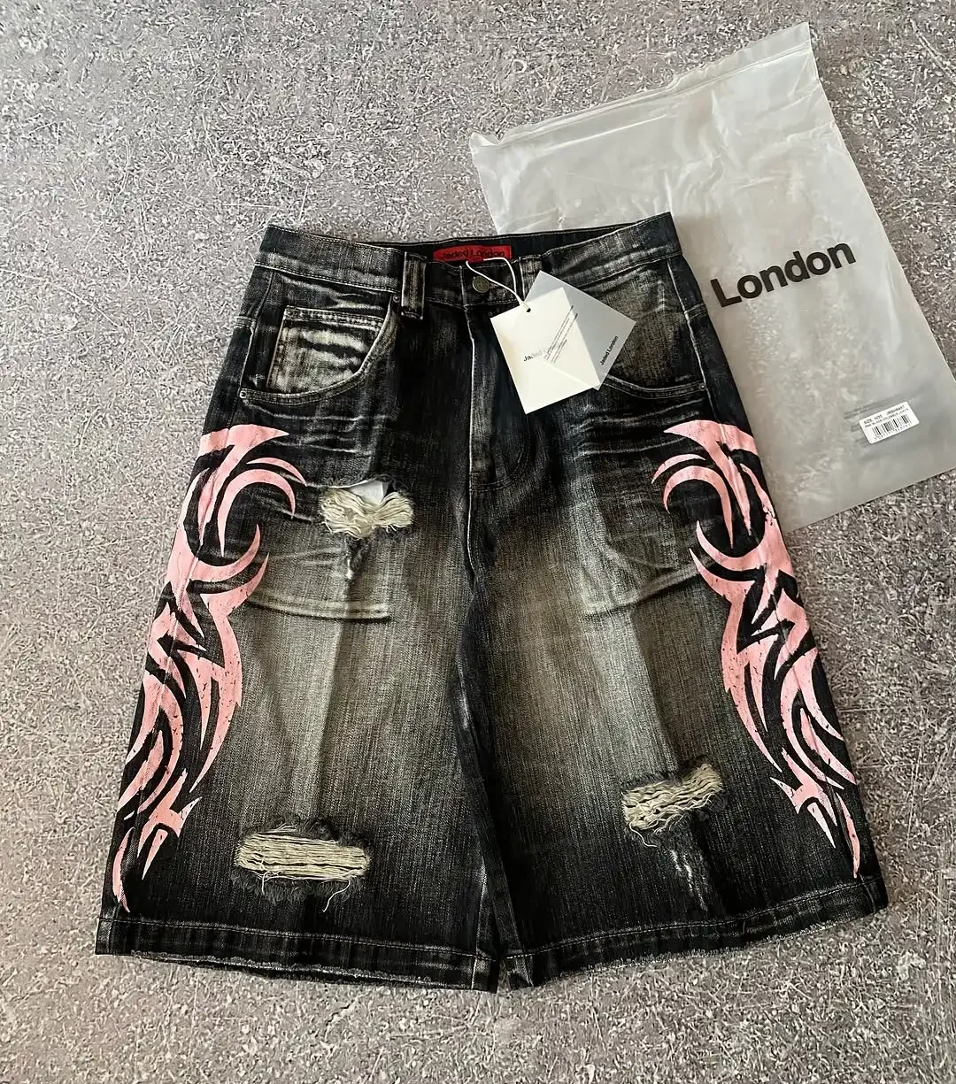 Streetwear Y2K Beliebte Denim Shorts Quasten Design Vintage Shorts Mann Hip Hop Mode Harajuku Punk Hohe Taille Breite Bein Hosen