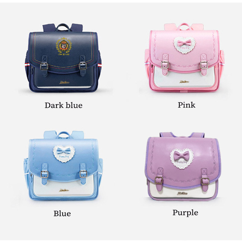 Mochila escolar japonesa para estudantes primários, mochila escolar à prova d'água para meninos e meninas
