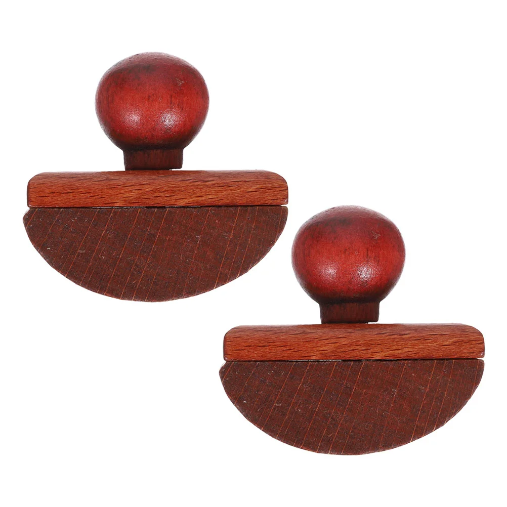 2 Pcs Calligraphy Seal RV Pins Red Ink Pads for Stamping Blotter Wood Work Blotting Paper Blotters