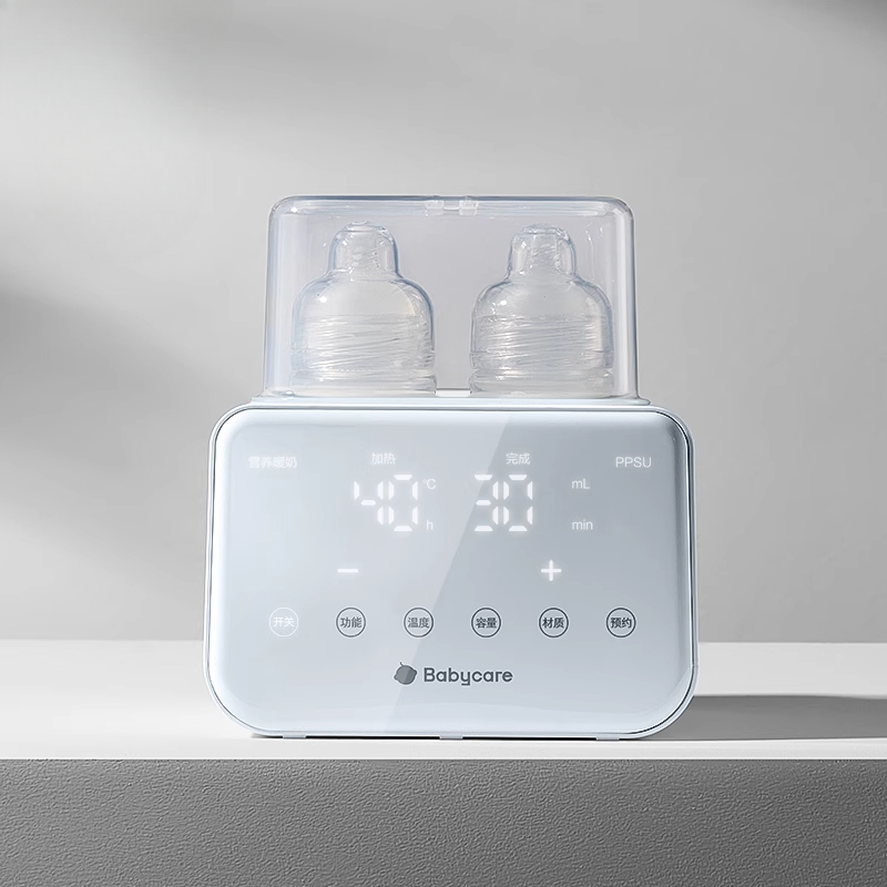 Умный сенсорный подогреватель детских бутылочек, стерилизация 6-в-1 и система подогрева молока со светодиодным дисплеем, быстрое 3-минутное разморозка
