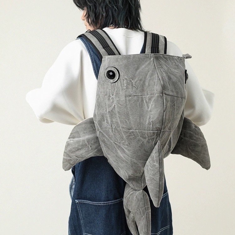 Plecak Shark Bag o dużej pojemności, zabawny plecak unisex, modny plecak uliczny