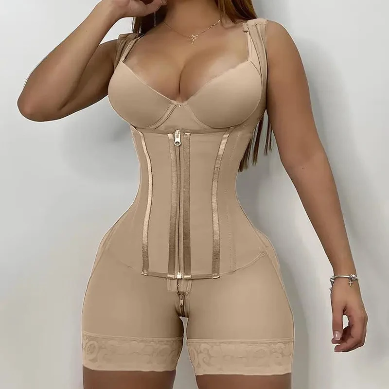 ผู้หญิงโคลอมเบีย Fajas การบีบอัดสูง Girdles Tummy Control Body Slimming Shapewear