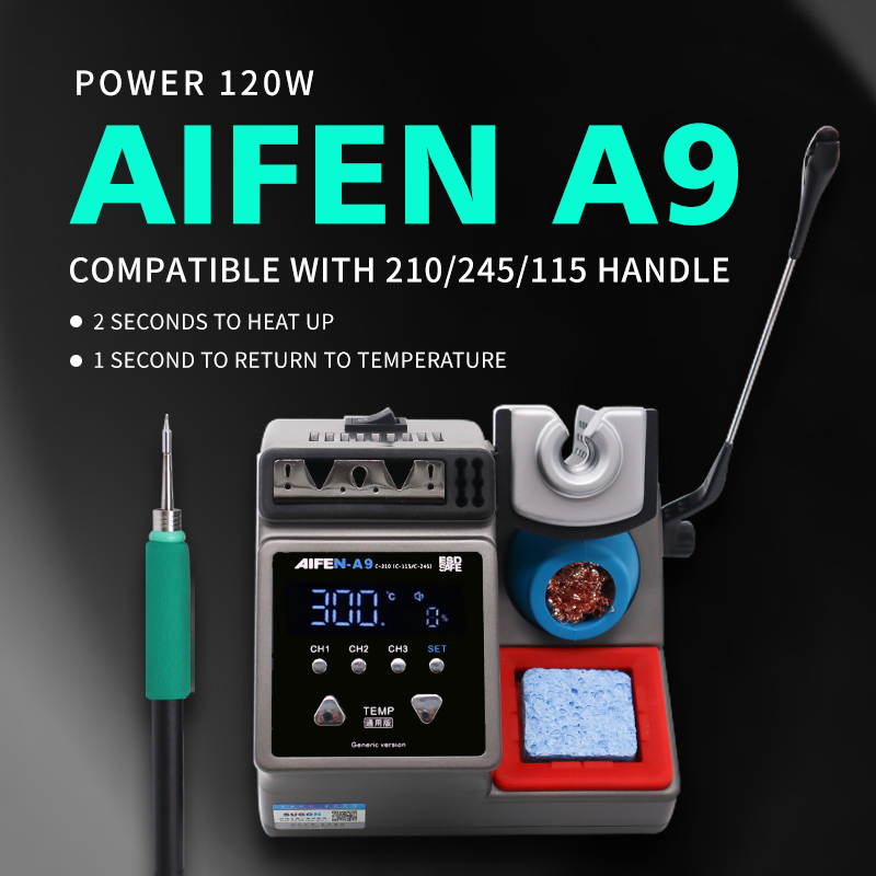 AIFEN-A9 Lötstation 2S Heizung Lotpaste T245 C210 C115 Löten Griff Spitze Für Handy Reparatur Schweiß Maschine