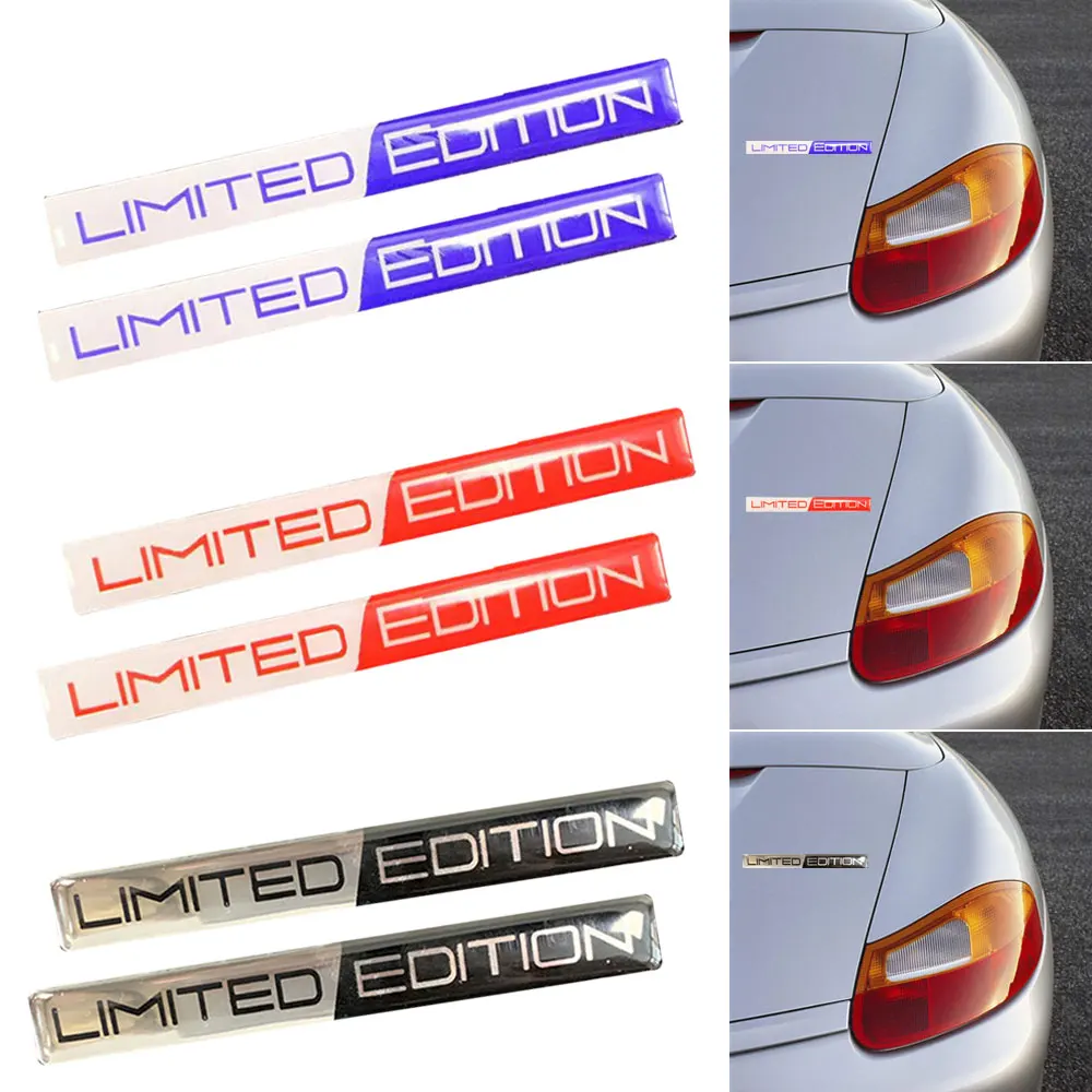 2x 3D Motorcycle Stickers Emblem Limited Edition Styling Badge Decal Sticker Motorcycle Accessories for Yamaha Suzuki Kawasaki