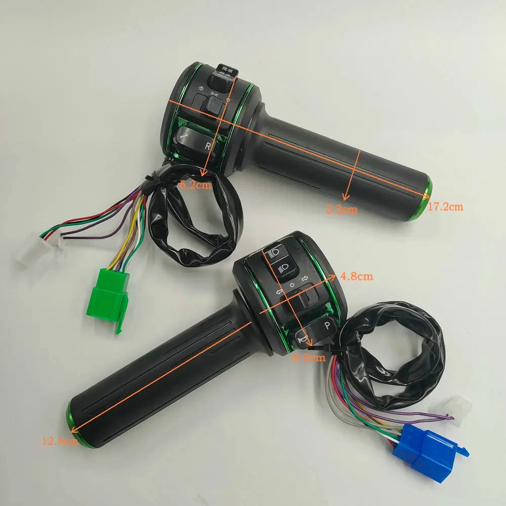 สกู๊ตเตอร์ไฟฟ้าขวาและซ้าย Accelerator,ชุดสวิทช์รวมย้อนกลับ,3 ความเร็ว,หมุน,ปุ่ม hon Repair Part