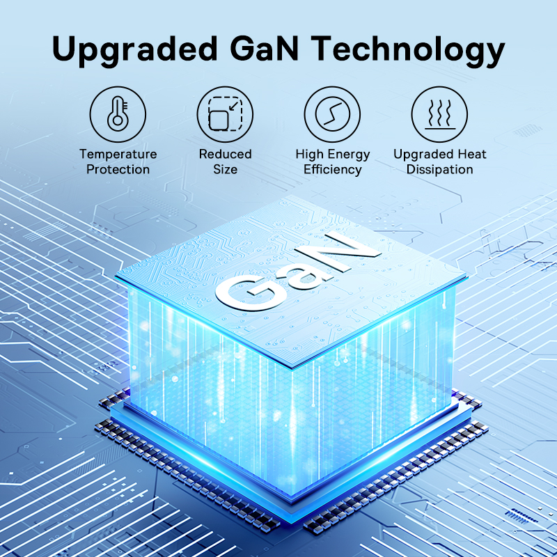 Зарядное устройство Baseus GaN 65 Вт, USB-зарядное устройство PD Charge Type C, поддержка PD QC PPS, портативное быстрое зарядное устройство для iPhone 16 15 14 13 Pro Max, зарядное устройство для ноутбука
