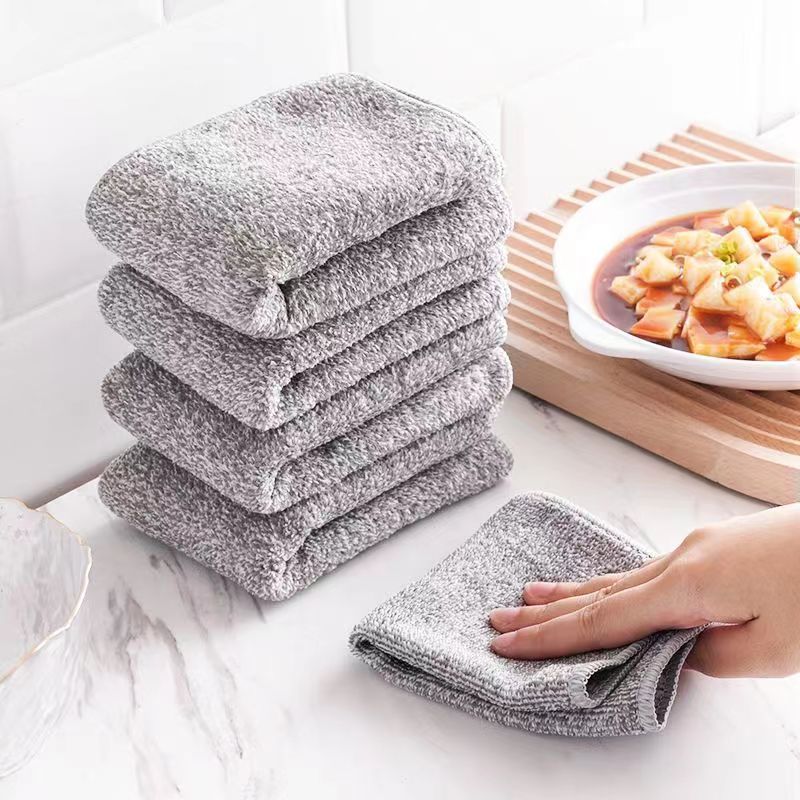 20 Stück Geschirrtuch, Lappen, saubere Küche, ölfrei, Dekontamination, verdickter Wischtuch, um Wasser zu absorbieren und Öl zu entfernen