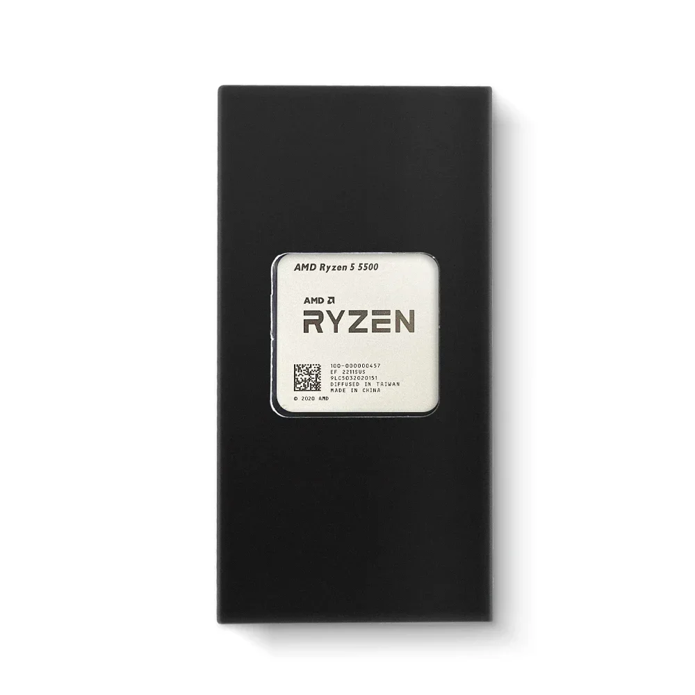 Processador AMD Ryzen 5 5500 R5 5500 3,6 GHz 6 núcleos e 12 threads 7NM L3 = 16M 100- 000000457   Soquete AM4 Sem Ventilador
