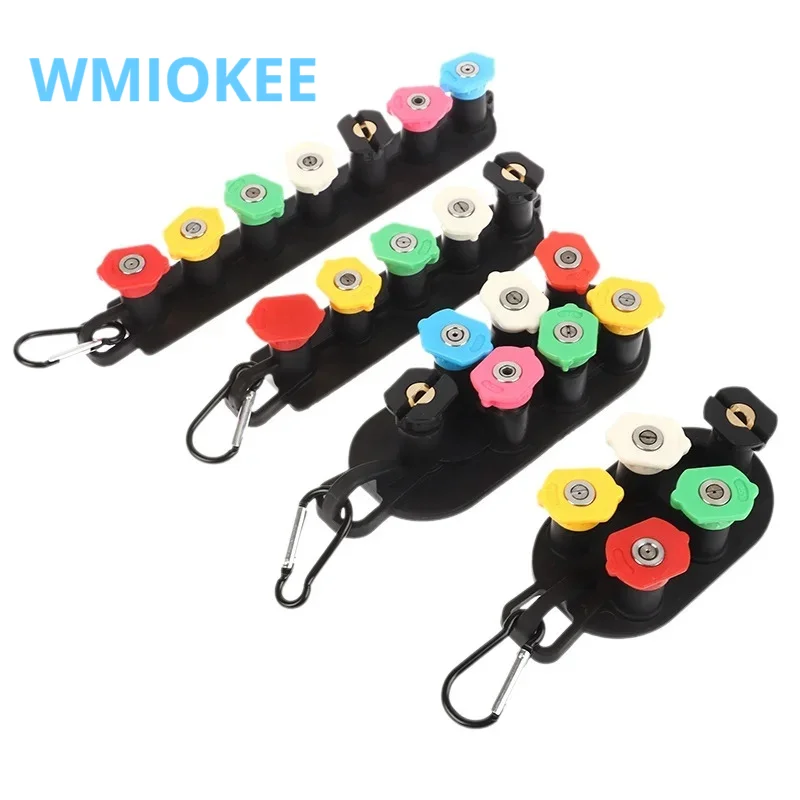 WMIOKEE 5&7Pcs 1/4" Quick Connect Pressure Washer Nozzles Kit with Holder Base for Car Home