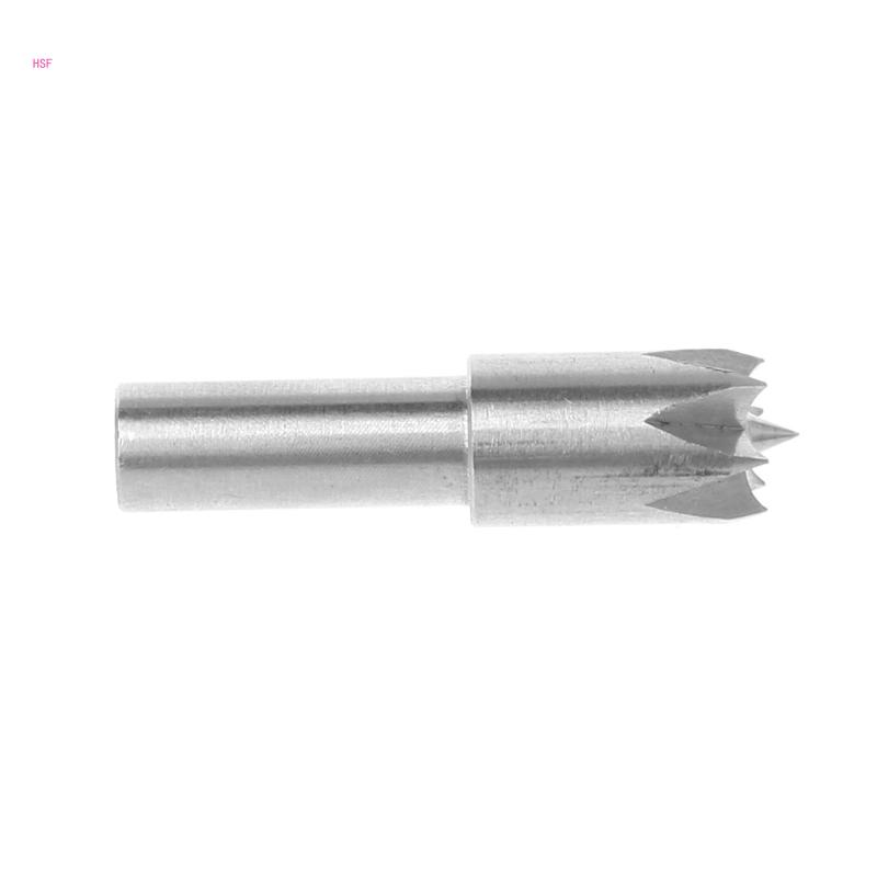 6mm Plum Blossom Thimble Drill Bit For Mini Lathe Machine DIY Woodworking Tools Easy to install, Convenient Durable