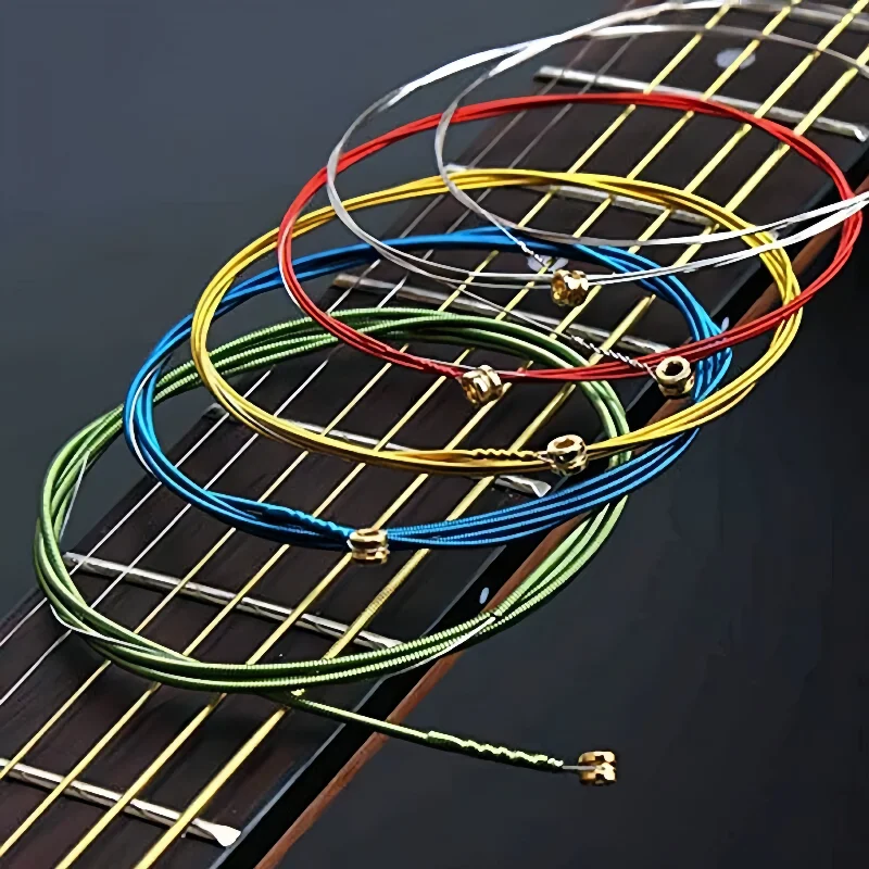 6PCS Original Guitar Strings High Quality Replacement Guitar Strings 1 To 6 Steel Strings Advanced Folk Guitar Accessories
