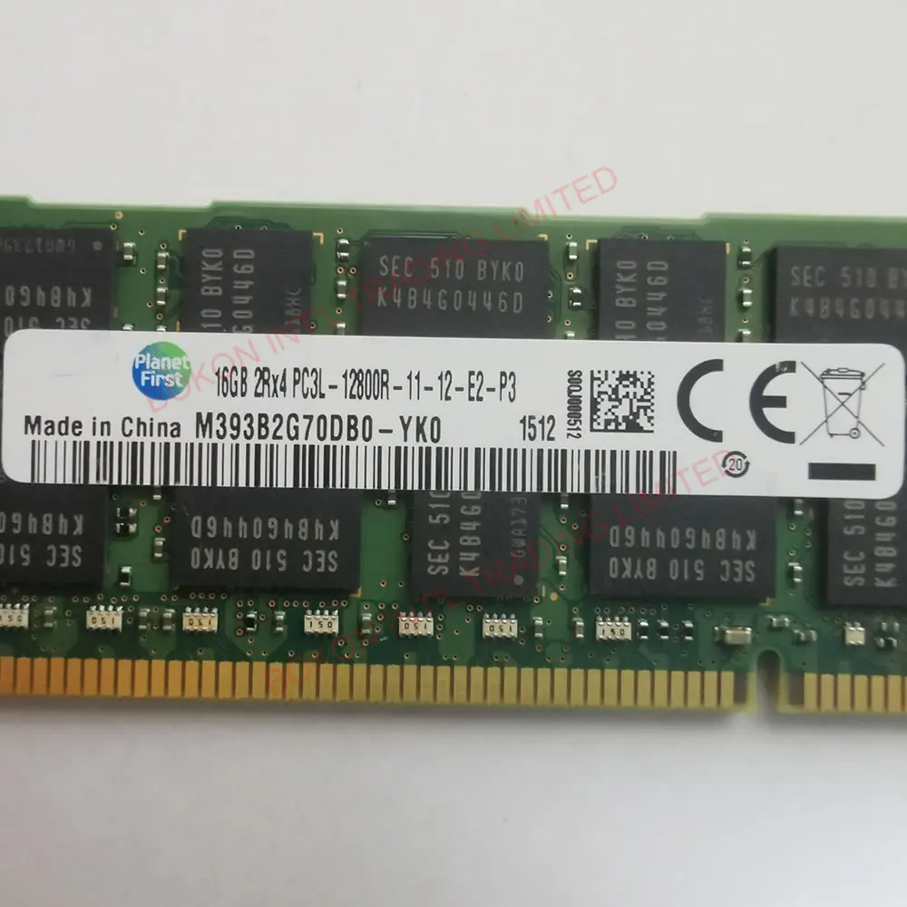 Memoria de servidor de frecuencia equivalente, DDR3, 16GB, 2Rx4, 1600, DDR, M393B2G70DB0-YK0, RAM, PC, DDR3 12800, 16G