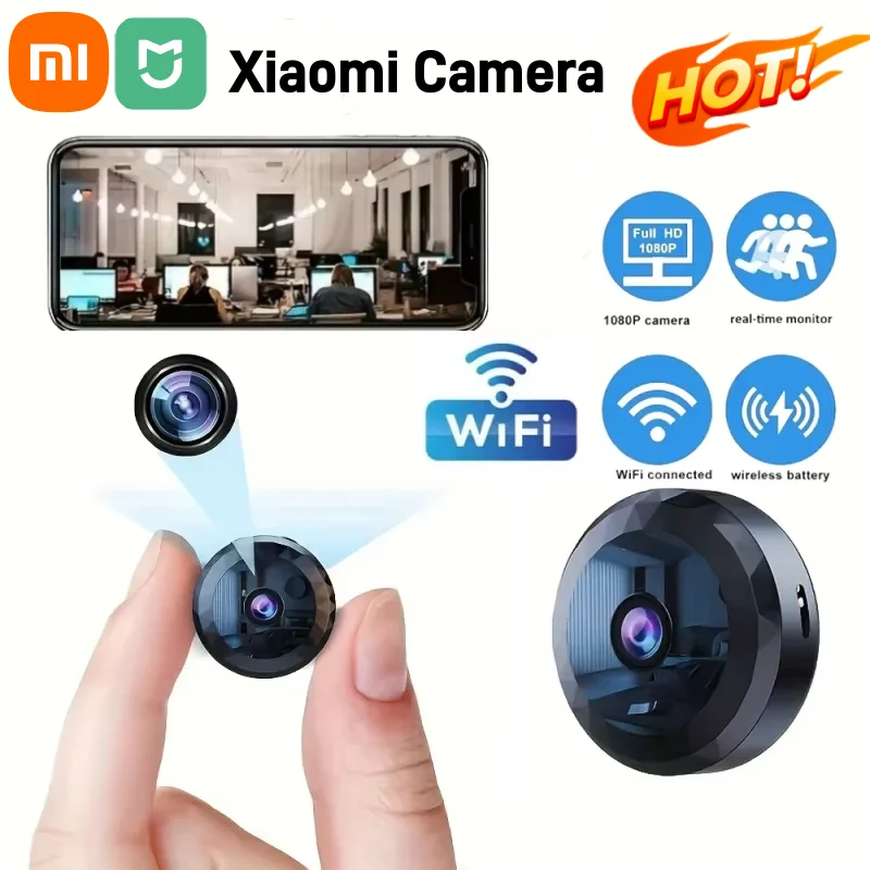 Xiaomi Mini 1080P HD WiFi cámara de seguridad inalámbrica protección de seguridad voz Video vigilancia VERSIÓN NOCTURNA videocámara