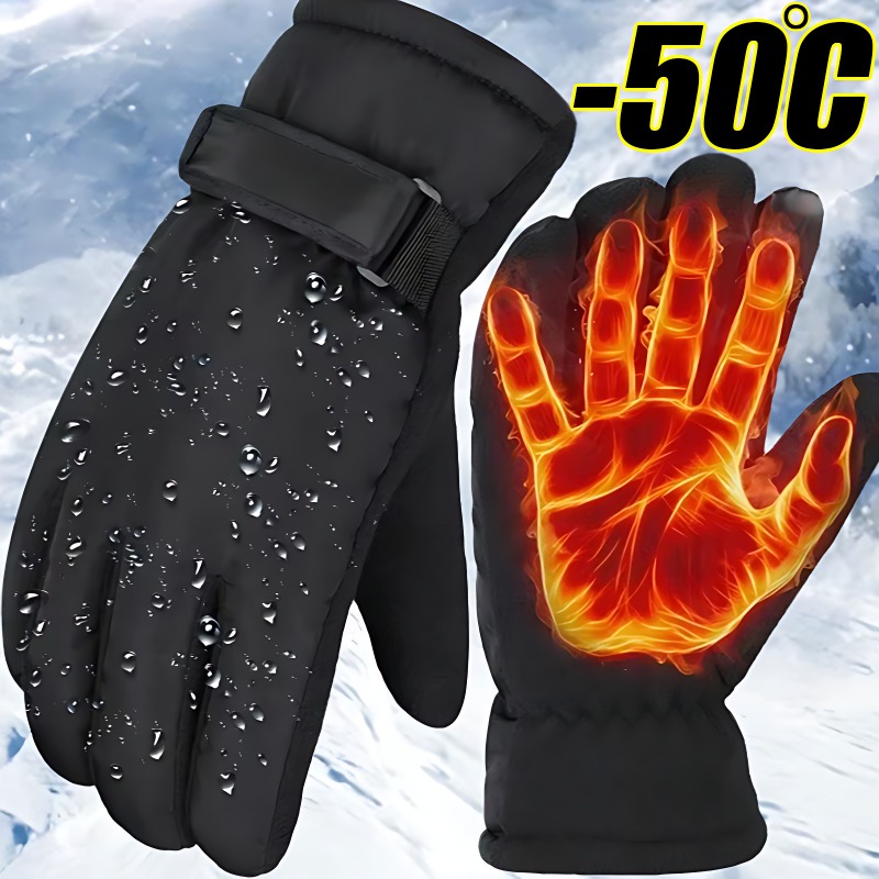 Winter Radfahren Handschuhe Männer Im Freien Wasserdichte Skifahren Reiten Wandern Motorrad Warme Handschuh Handschuhe Unisex Thermische Sport Handschuhe