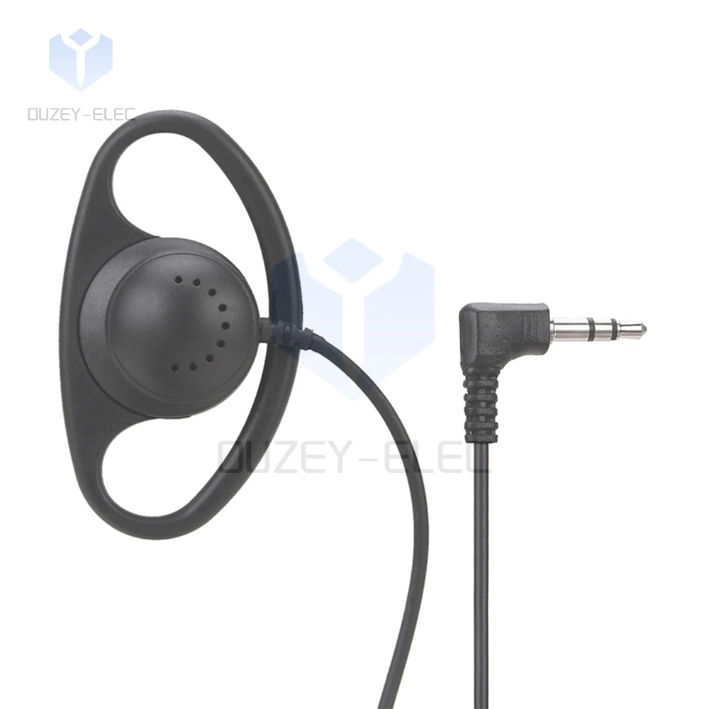 D Forma Suave Del Gancho Oído Auricular 3,5mm Clip Tipo Auriculares Stereophone Portátil para PC Android Apple Teléfono