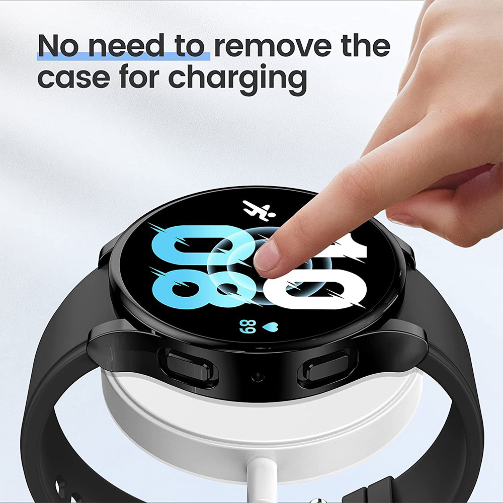 Custodia per Samsung Galaxy Watch 4 5 6 7 40mm 44mm Copertura protettiva Copertura protettiva in silicone TPU Protezione schermo paraurti Accessori completi
