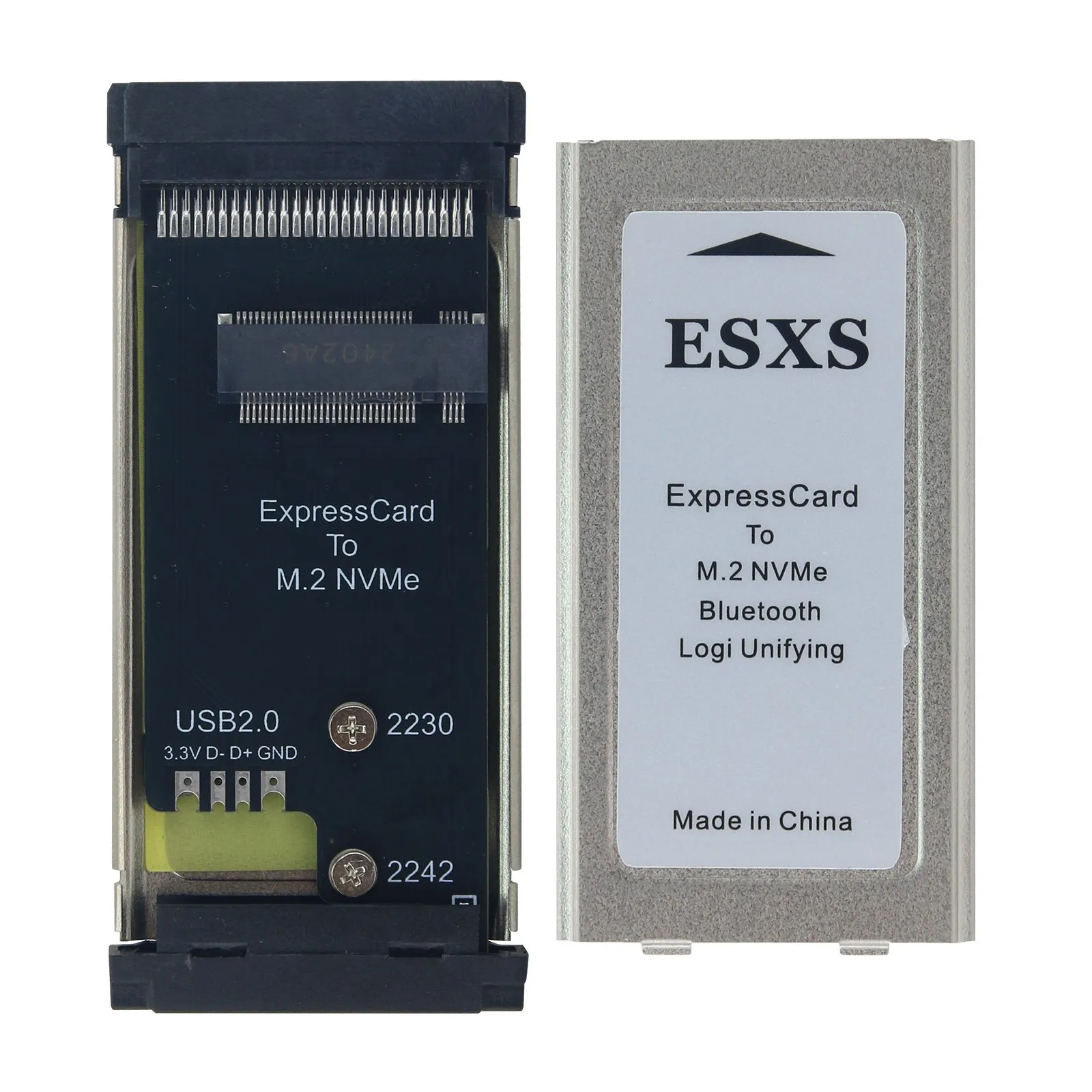 PCIE ExpressCard to M.2 NVMe SSD Adapter Card 2230 X201 X230 T40 Laptop Expansion Card USB2.0 DIY
