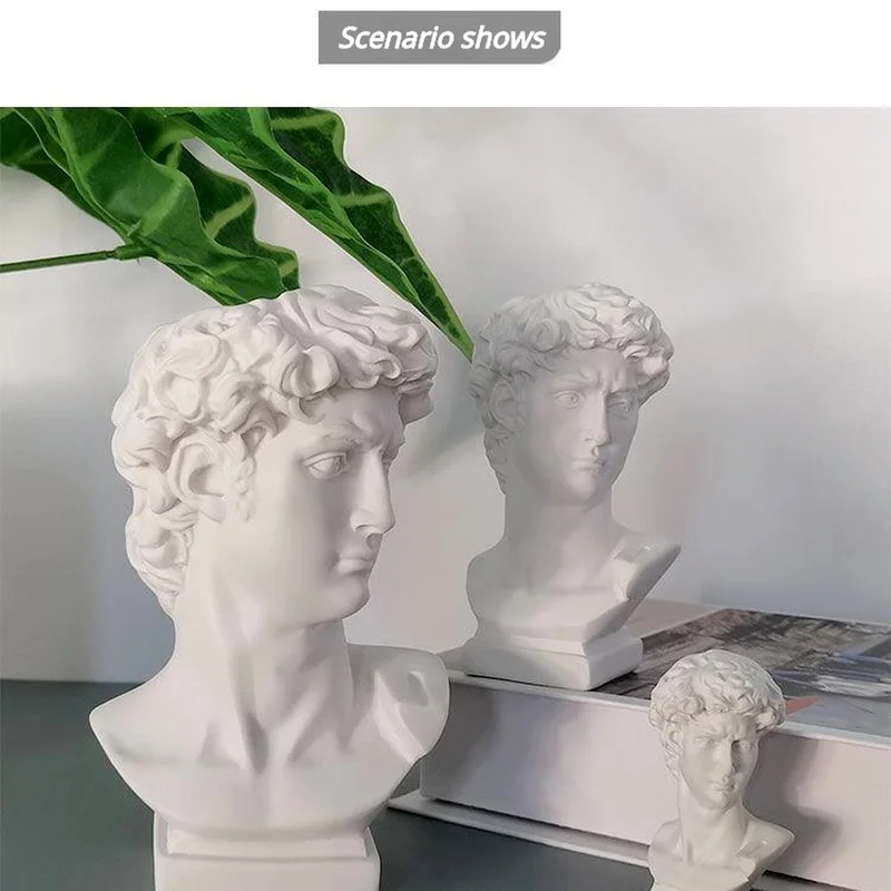 Florero de David nórdico Ins, florero hidropónico, adornos, maceta, cubo de almacenamiento de brochas de maquillaje, accesorios para fotos, decoración Vintage para el hogar