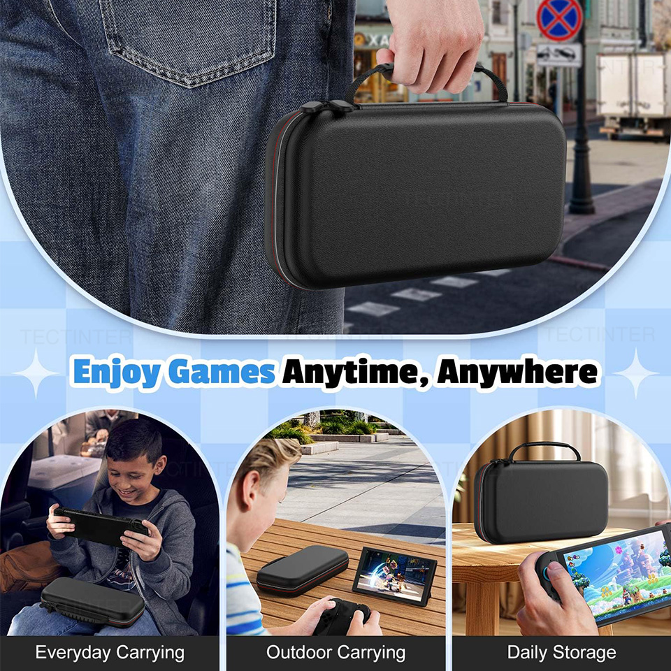 Reise-Tragetasche für NS Switch 2-Konsole, EVA-Hartschale, stoßfeste Aufbewahrungstasche, Schutztasche für Switch 2-Zubehör