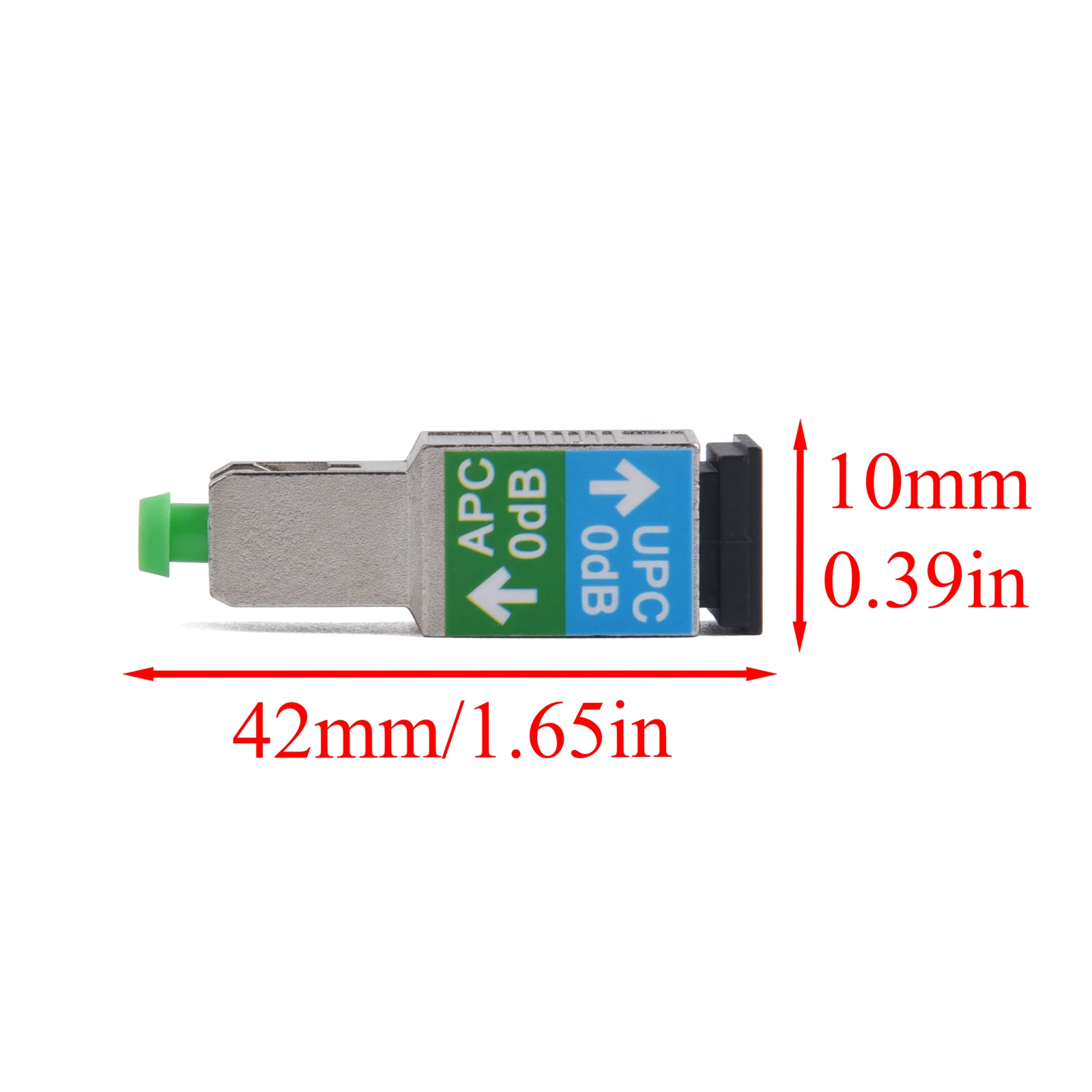 1PCS Fiber Optic Adapter APC/UPC SC FC Stecker auf APC/UPC SC FC Weibliche 0dB Abschwächer Single-modus 1200nm-1600nm Stecker