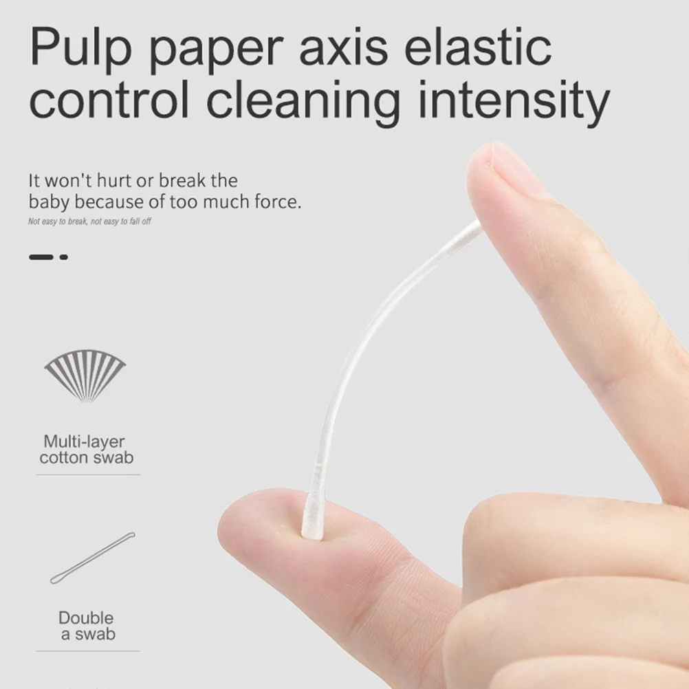 Cotton Swab Ear Sticks Box 5000 Disposable Buds Pointed Tips Reusable Fioc Cleanser Double-end Swabs Vaapes