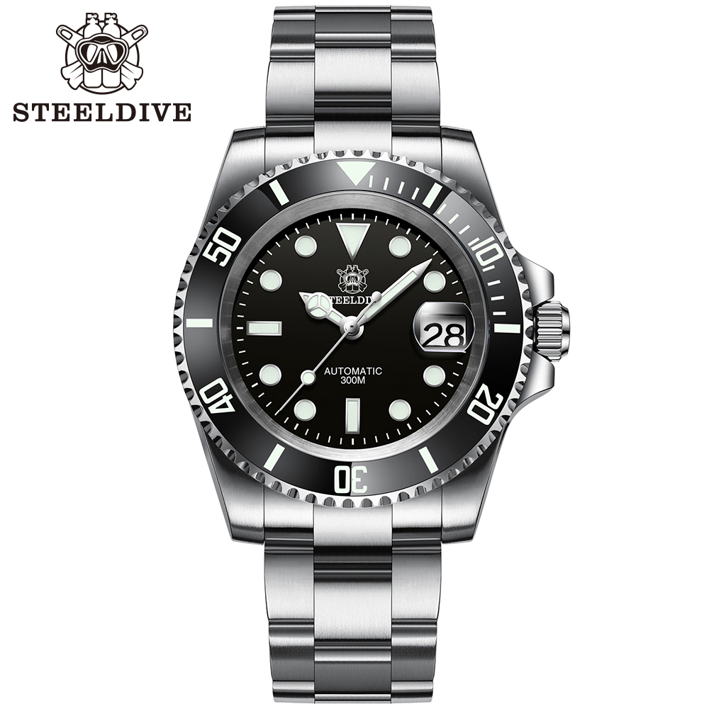 SD1953 Hot Selling Keramische Bezel 41Mm Steeldive 30ATM Waterbestendig NH35 Automatische Mens Dive Horloge Reloj