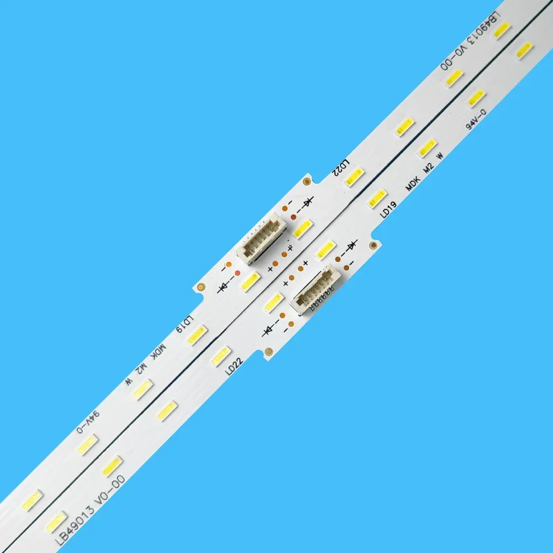 LEDバックライトストリップ,40LED,lb49013,lb49025,完璧な30451,KD-49X705F, KD-49X8000E, KD-49XF7596, KD-49XF7003, KD-49XE7002, KD-49XE7093