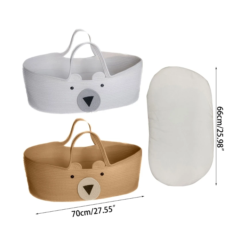 Tã Cho Bé Thay Đổi Giỏ Có/Không Đệm Bông Dây Moses Giỏ Thay Cho Đầm Bé Gái Bé Trai QX2D
