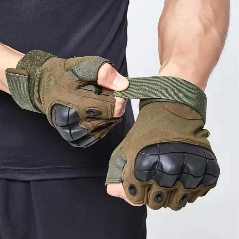 Outdoor Fingerlose Handschuhe Harte Knuckle Paintball Airsoft Jagd Kampf Reiten Wandern Halbfinger Handschuhe