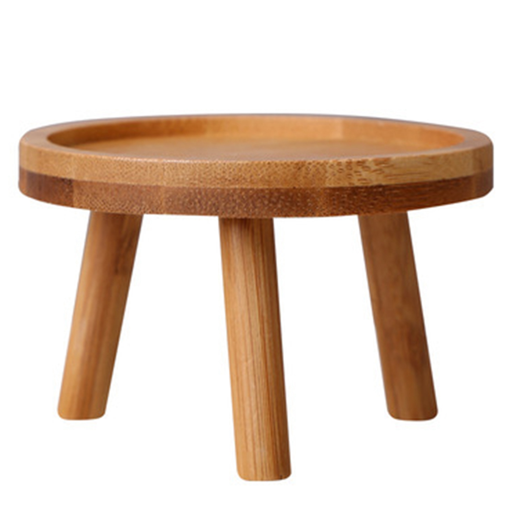 Madeira Planta Stand Flower Pot Base Holder Stool High Stool Varanda Suculenta Rodada Flor Prateleira para Indoor Outdoor