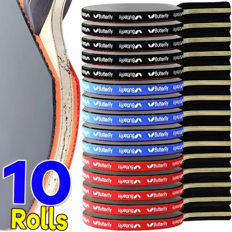 2-10PCS zelfklevende Tafeltennis Racket Rand Tape 45*1cm Dikke antislip Tafeltennis racket Rand Bescherming Tape Accessoires