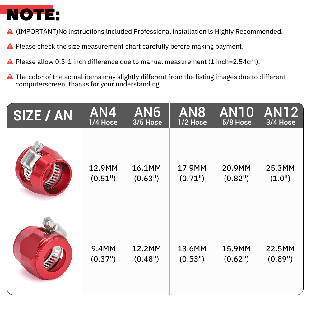 1 ロット = 2 個ホースクランプ AN4 AN6 AN8 AN10 AN12 燃料パイプクリップ油水チューブホース継手フィニッシャークランプ六角フィニッシャー