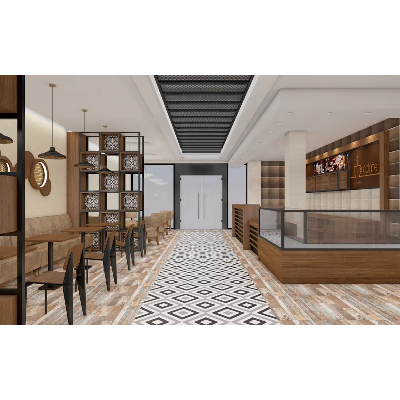 Coffee Shop Furniture   Interior Design Bakery  Display Counter Cafe Dining Set