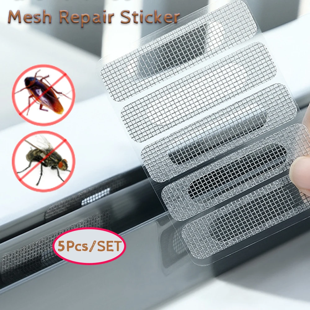 5/10/20 piezas pegatina de reparación de pantalla de ventana red antimosquitos malla puerta mosquitera parche reparación agujero roto red de pantalla