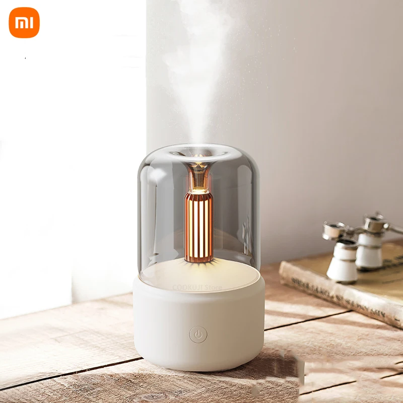 New Xiaomi Portable Mini Aroma Diffuser USB Air Humidifier Essential Oil Night Light Cold Mist Maker Sprayer for Home Gift