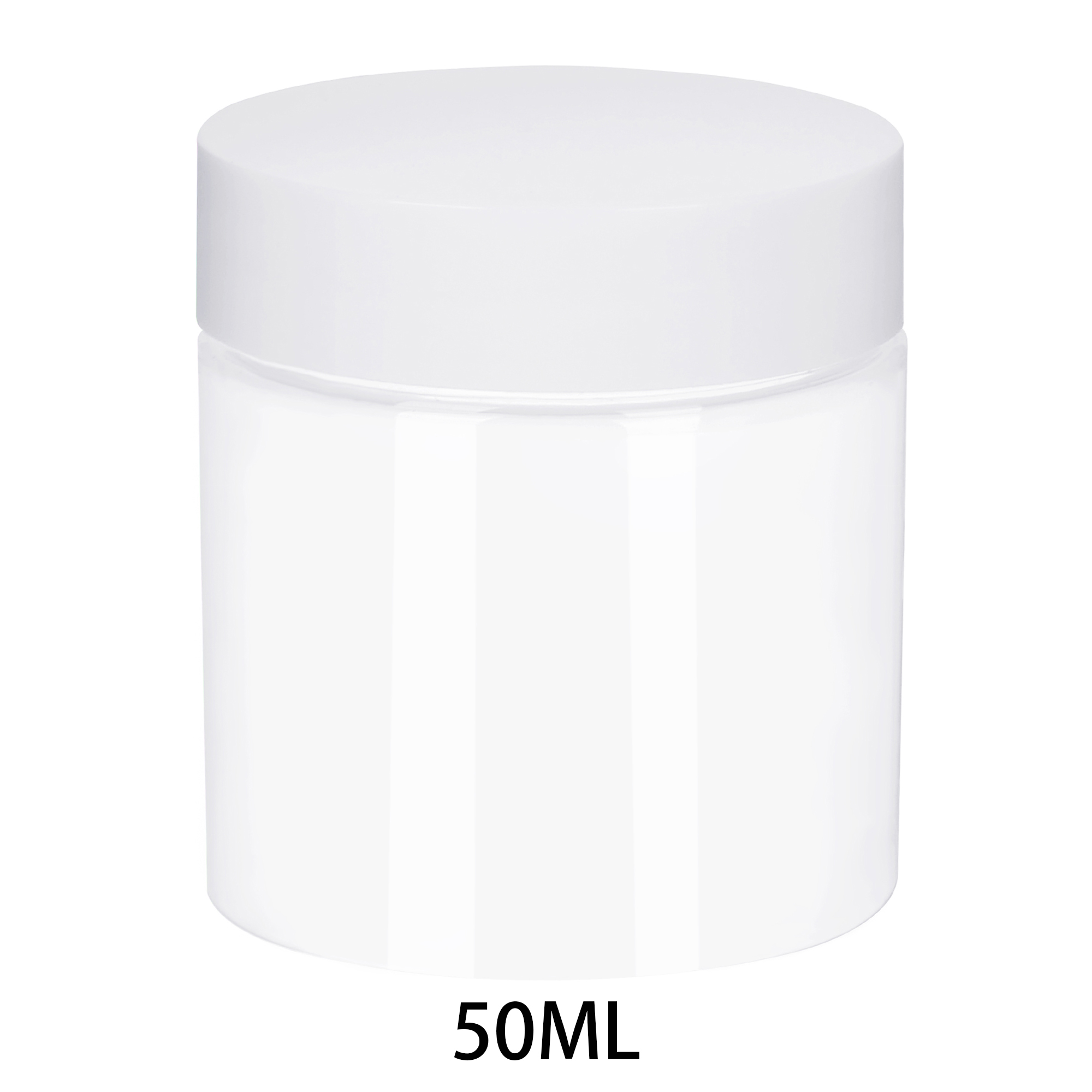 6pcs 30/40/50/60/80ml Empty Plastic Cosmetic Makeup Jar Pots Transparent Sample Bottles Eyeshadow Cream Lip Balm Container