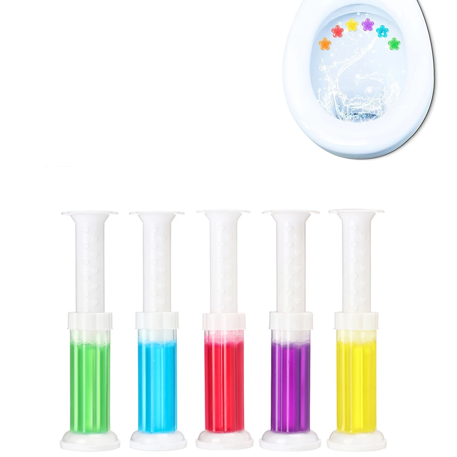 1PC トイレクリーナージェルフレッシュフラワートイレジェルスタンプは水垢や汚れを停止し、芳香芳香消臭クリーン