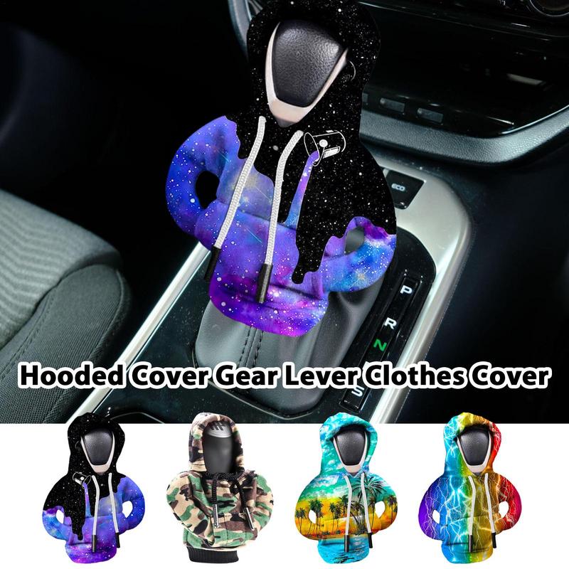 Sudadera con capucha para palanca de cambios de coche, cubierta de palanca de cambios, sudadera, cubierta de palanca de cambios, Sudadera con capucha, perilla de engranaje, suéter, decoraciones interiores de coche