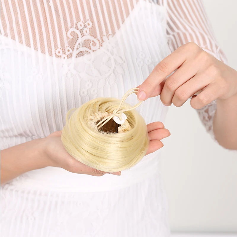 MANWEI Tổng Hợp Kẹp Búi Tóc Thun Tóc Thẳng Chignon Nối Dài Scrunchie Bộ Tóc Giả Dành Cho Phụ Nữ Và Trẻ Em