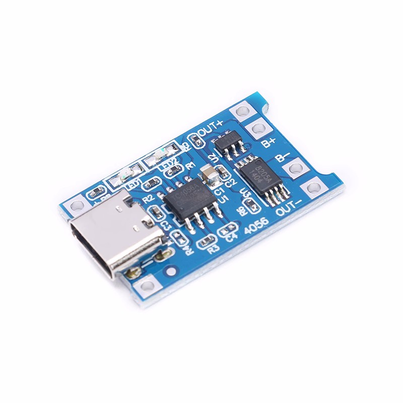 10/20/50 pièces TP4056 1A Module de carte de charge de batterie au Lithium type-c Interface USB Protection de charge 2-en-1