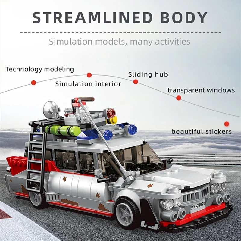 Stad Technische Super Snelheid Race Auto Model Bouwstenen Moc Mini Film Voertuig Assemblage Bakstenen Diy Speelgoed Voor Kinderen Geschenken