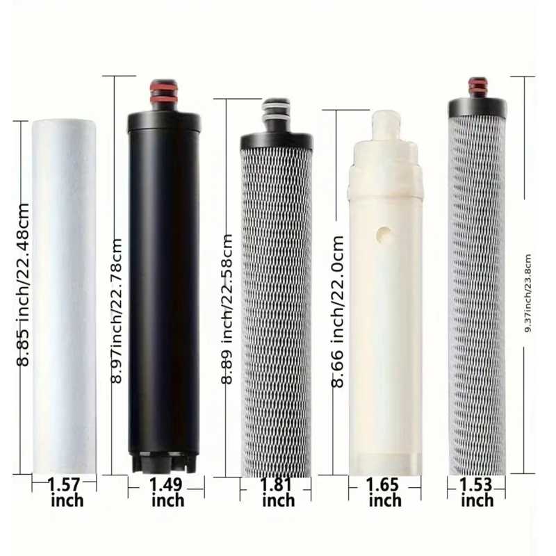 Reemplazo compatible con filtro purificador de agua OSWNKW para cartucho de ultrafiltración 4+1