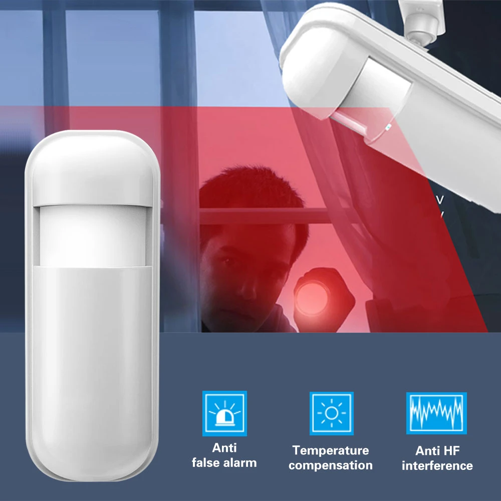 YUPA Wireless 433MHz EV1527 Infrared PIR Sensor High Quality Motion Detector for PG-103 105 106 107 Home Security Alarm system