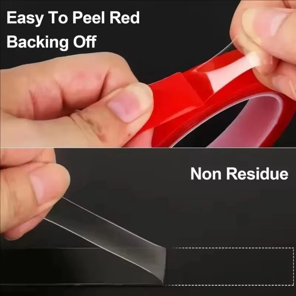 3/1Pcs Double Sided Tape Strong Fixation Transparent Tape Waterproof No Traces High Viscosity Self Adhesive Tapes Fixed Stickers