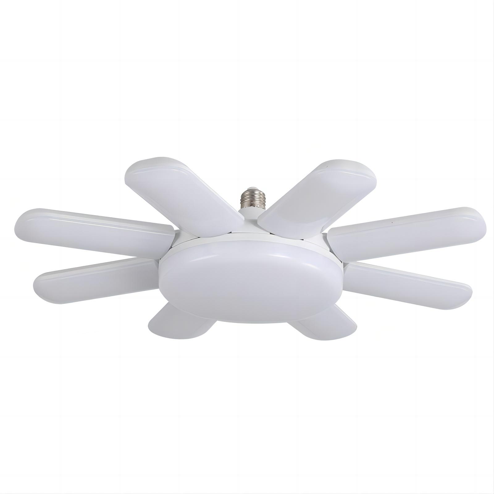 Bombilla LED plegable para techo del hogar, lámpara de hoja de ventilador, E27, 60/80/100/150/200W, AC85-265V, AC220V, AC110V