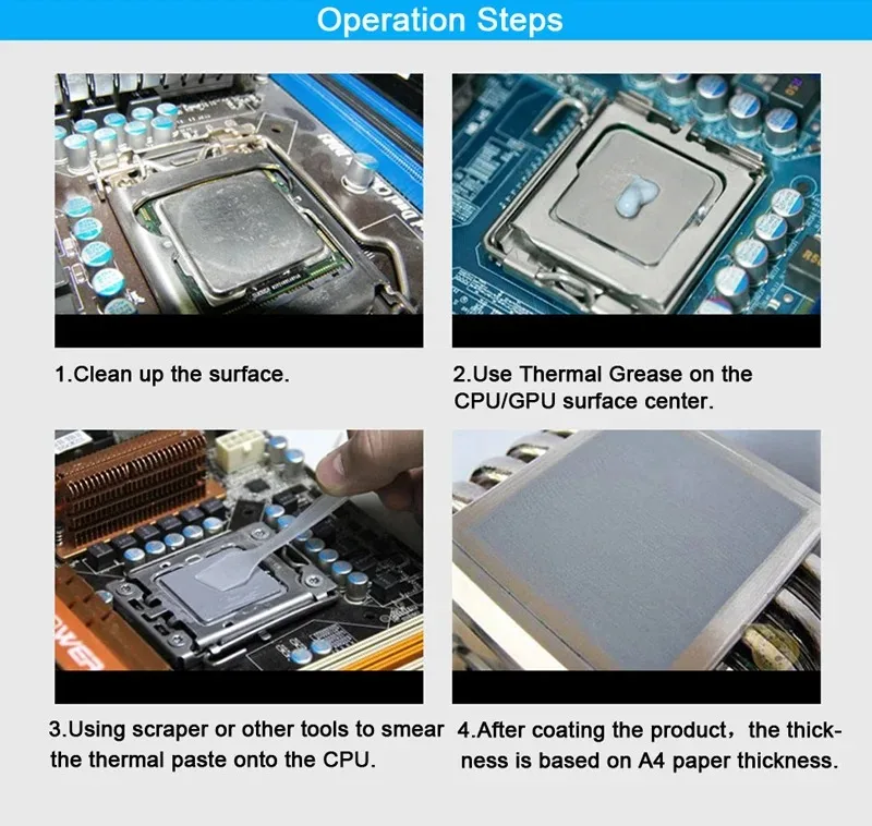 GD900 サーマルグリース非導電性 4.8W/mk CPU ラジエーター放熱コンパウンドペースト PC コンピュータ CPU ヒートシンク冷却用