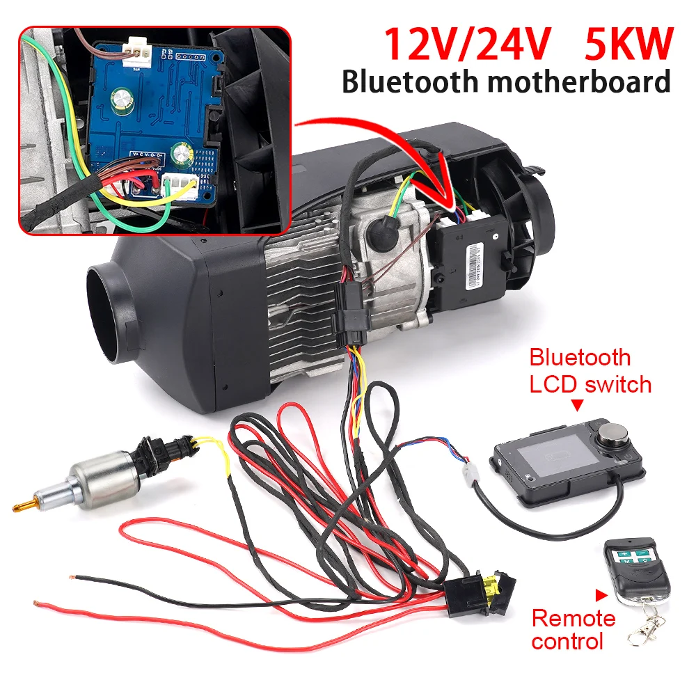 12V Car Air Parking Heater Monitor Switch Manual Buttons Remote Controller LCD Display For Truck Air Diesel Heater Accessories