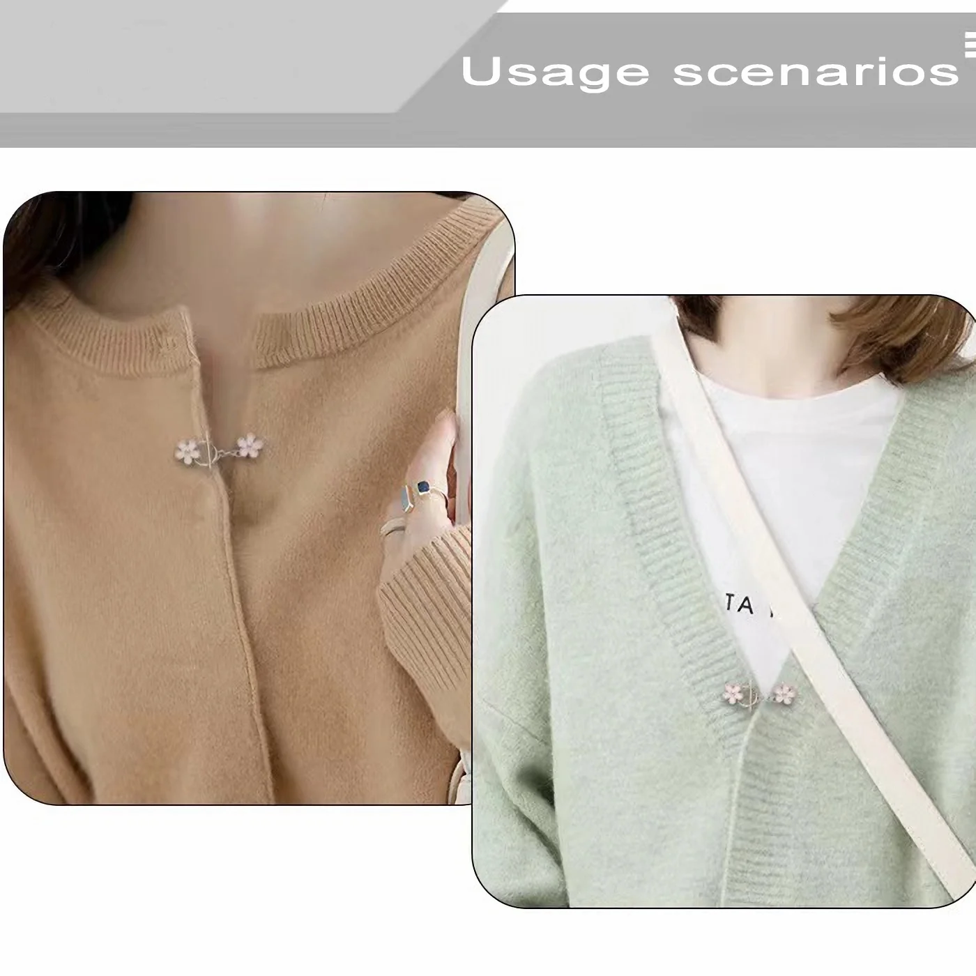 5 juegos de ropa con botones OT de Metal sin costura, botón para madre, abrigo, suéter, cárdigan, botón de broche decorativo para mujer
